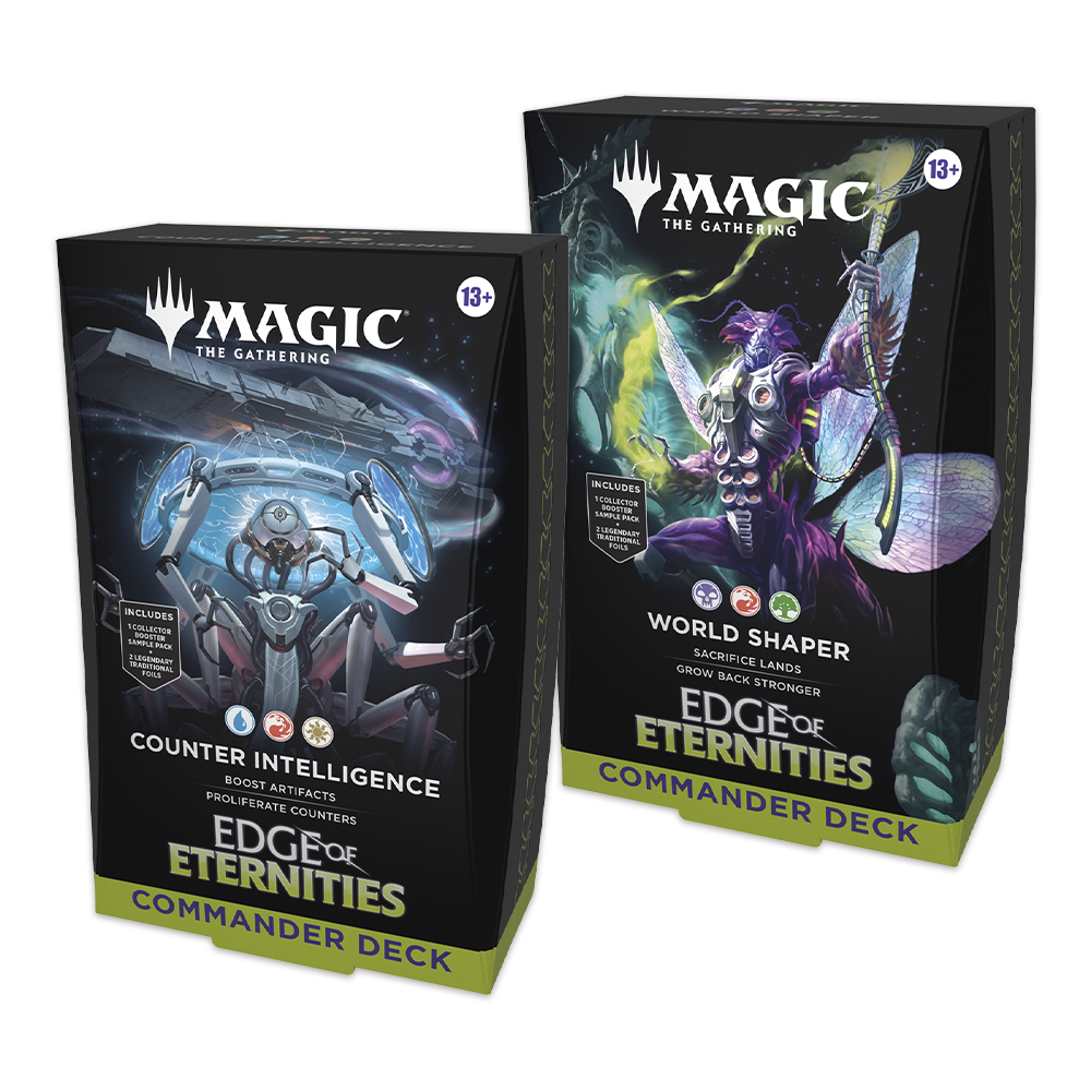 Magic: The Gathering—Edge of Eternities Commander Deck Bundle – World Shaper & Counter Intelligence