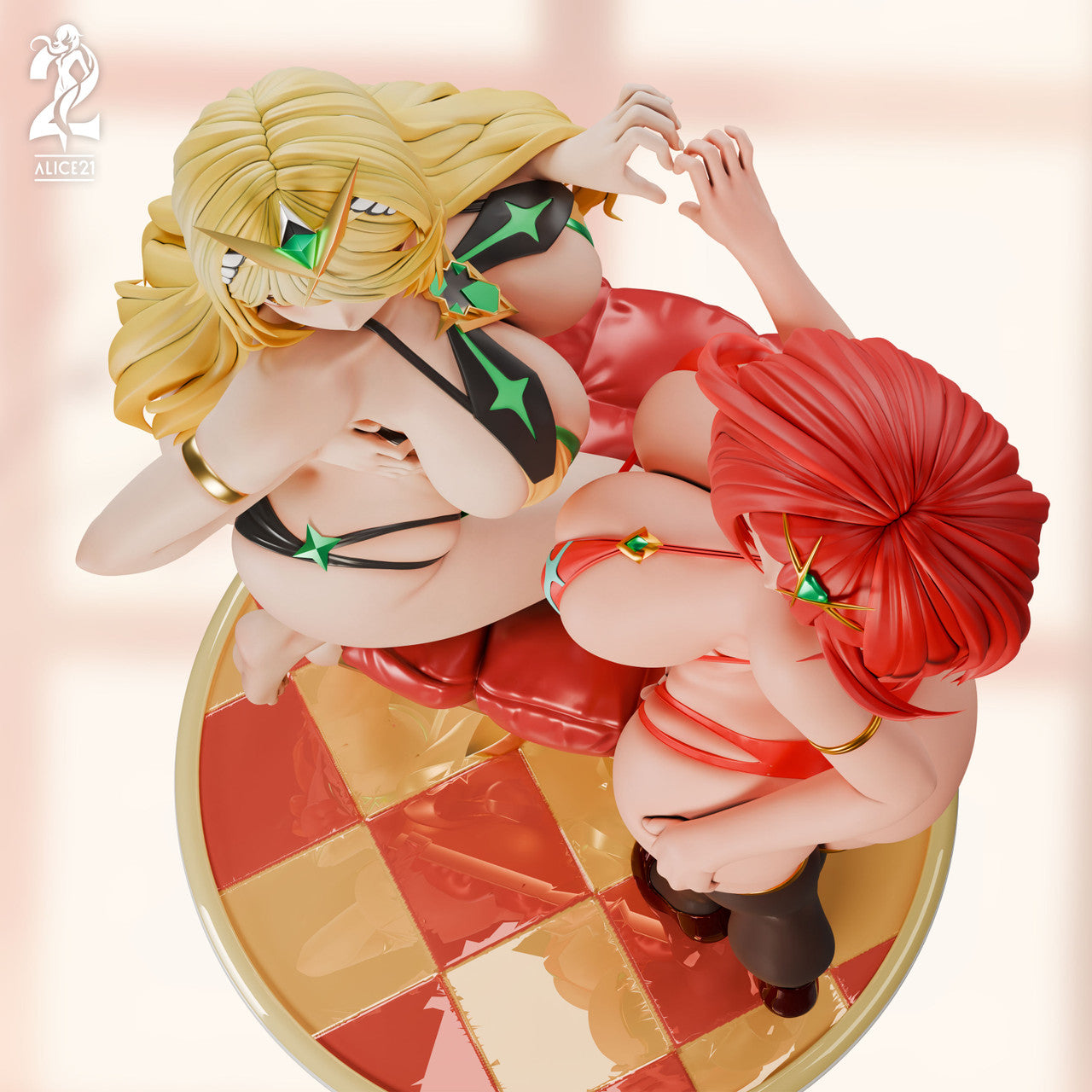 [Pre-order] 1/6 Mythra & Pyra Statue - Alice 21 Studio