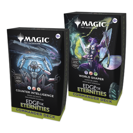 Magic: The Gathering—Edge of Eternities Commander Deck Bundle – World Shaper & Counter Intelligence