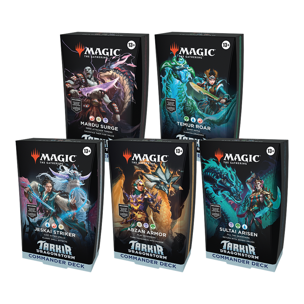 Magic: The Gathering Tarkir: Dragonstorm Commander Deck Bundle (5 Decks)