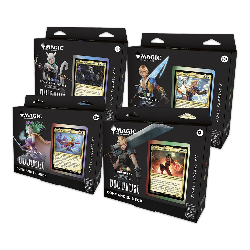 Magic: The Gathering—FINAL FANTASY Commander Deck Bundle - Set of 4