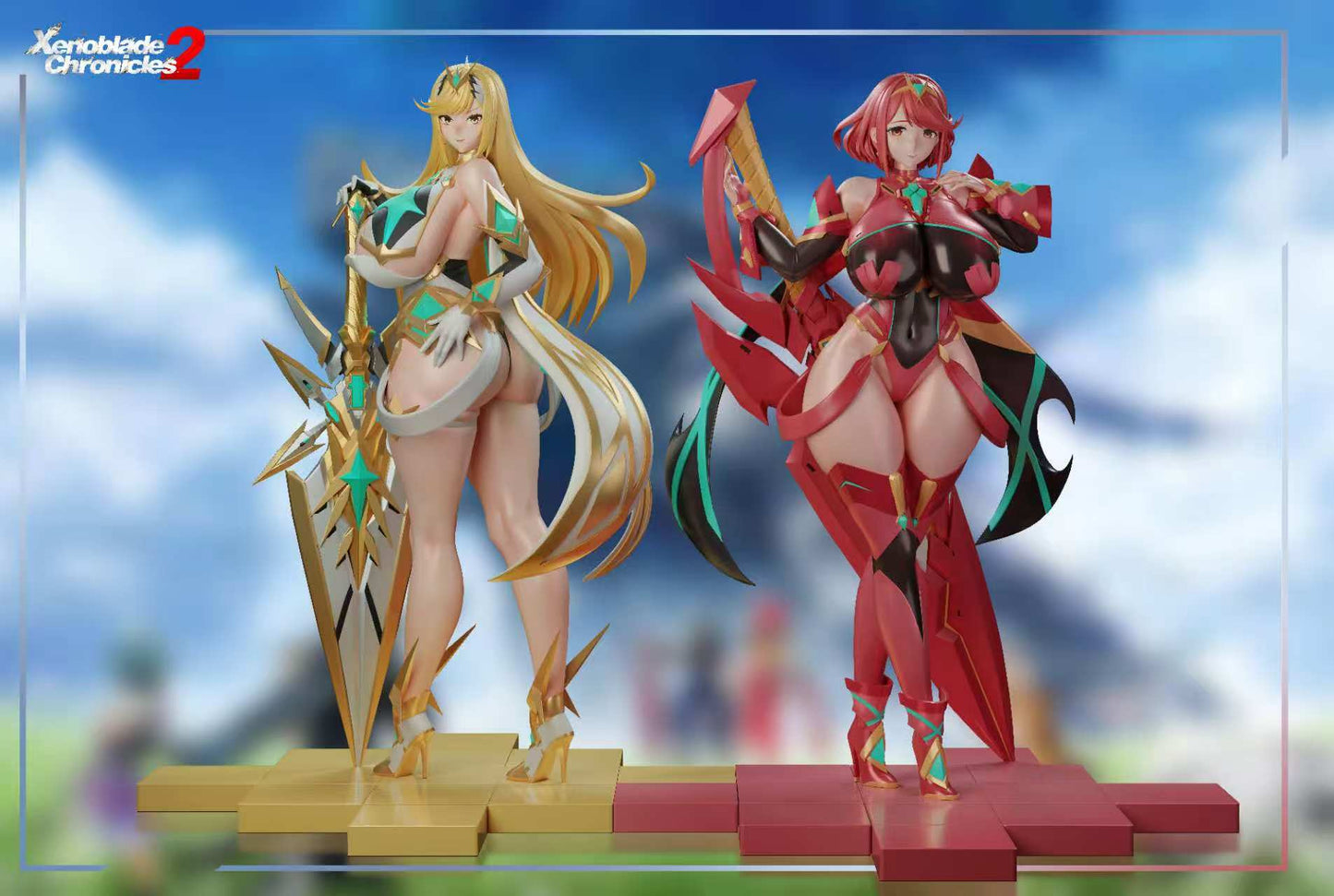 [Pre-order] 1/6 Mythra & Pyra Statues -BGA-Studio